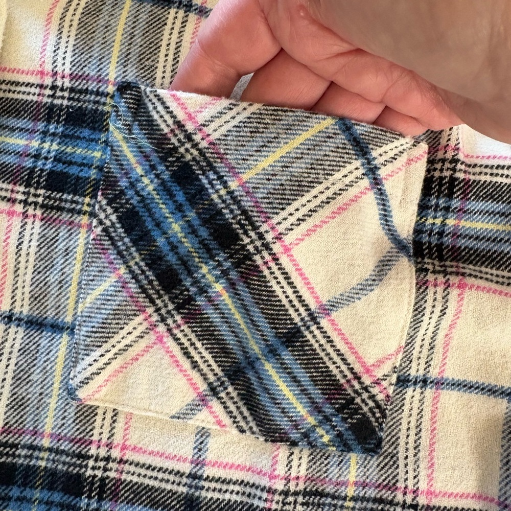 Altar’d State Oakley Cotton Cropped Flannel Shirt Jacket. Size Small. - Picture 9 of 9